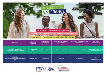 Calendrier Campagne 2022  2023  Campus France